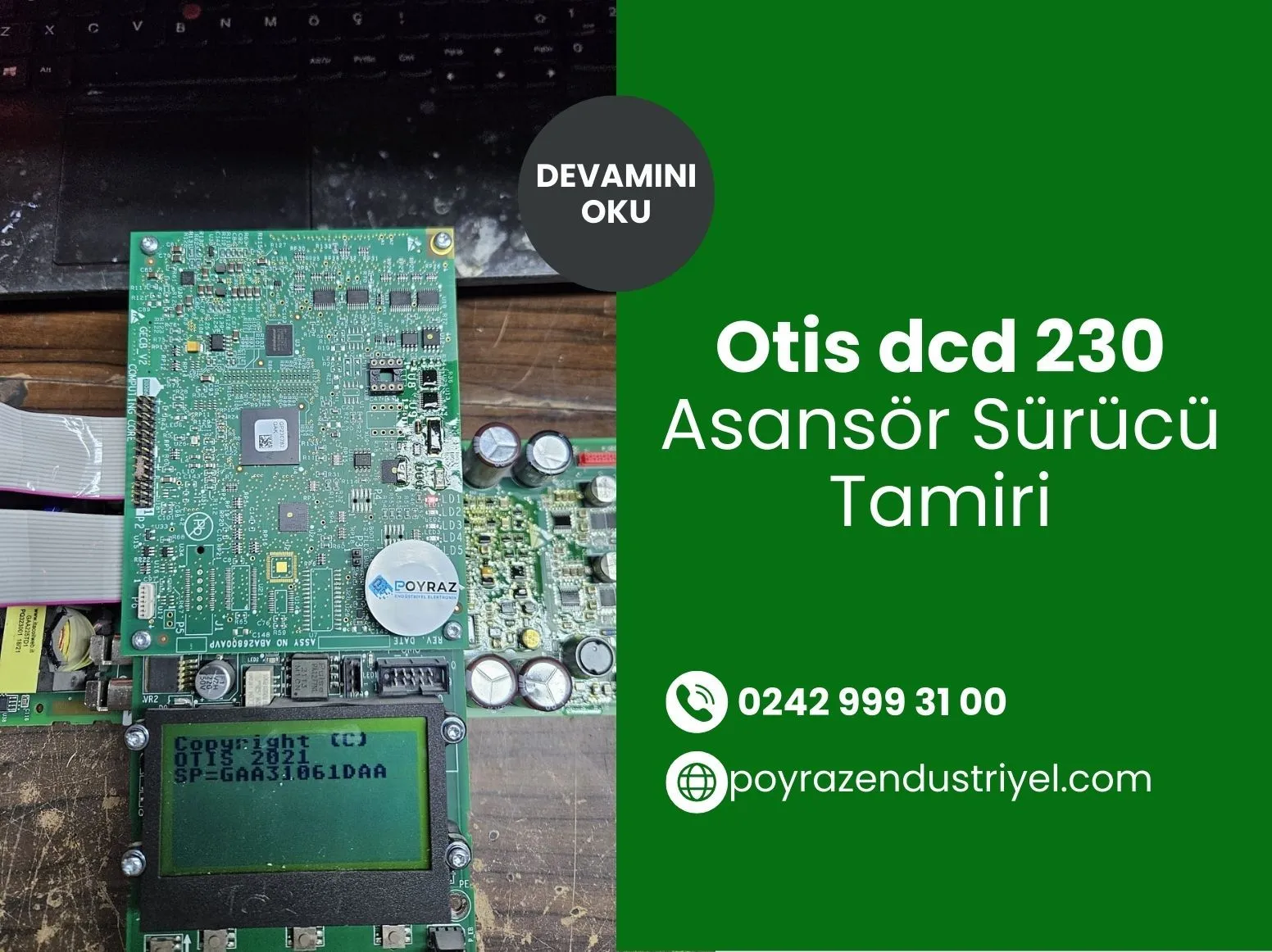 Otis Dcd 230 Asansör Sürücü Tamiri